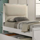 Lareina Pearl White 5-Piece Twin Bedroom Set by Furniture of America at Eve Furniture