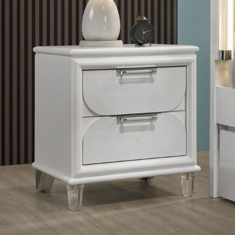 Lareina Pearl White 5-Piece Twin Bedroom Set by Furniture of America at Eve Furniture