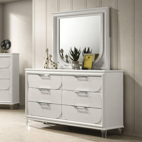 Lareina Pearl White Dresser by Furniture of America at Eve Furniture