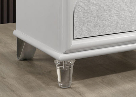 Lareina Pearl White Nightstand by Furniture of America at Eve Furniture