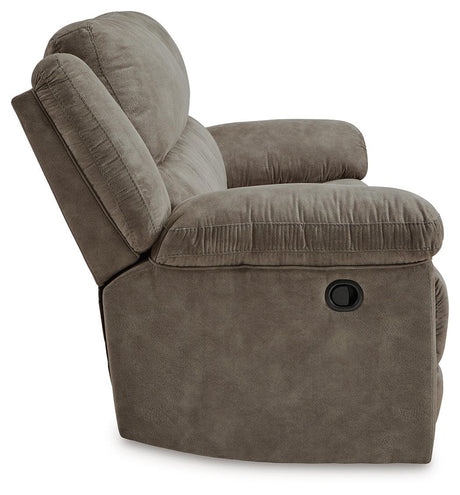 Laresview Fossil Manual Reclining Sofa by Ashley at Eve Furniture