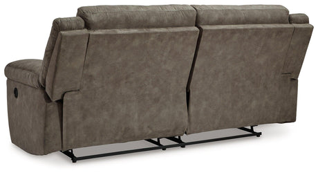 Laresview Fossil Manual Reclining Sofa by Ashley at Eve Furniture