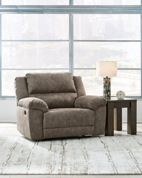 Laresview Fossil Oversized Manual Recliner by Ashley at Eve Furniture