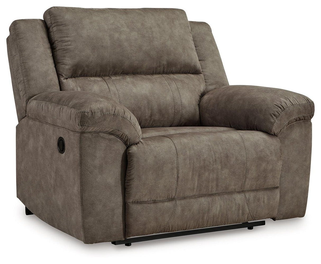 Laresview Fossil Oversized Manual Recliner by Ashley at Eve Furniture