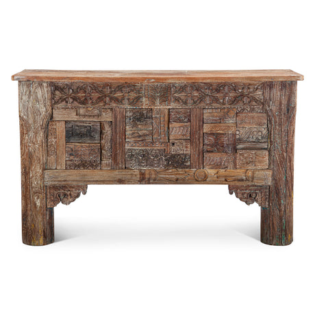 Large Carved Wooden Console Table by Home Trends & Design at Eve Furniture