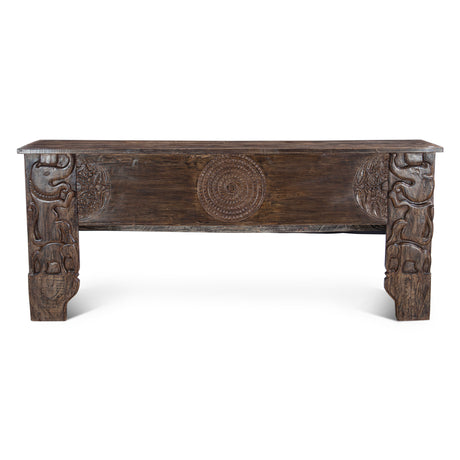 Large Carved Wooden Console Table by Home Trends & Design at Eve Furniture