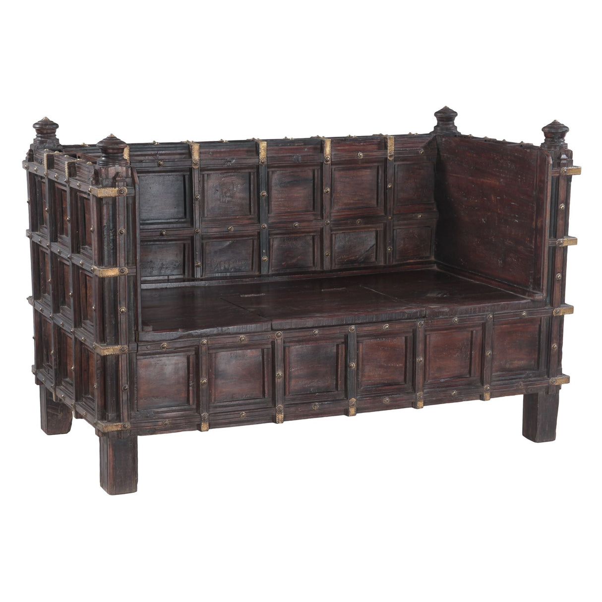 Large Wooden Sofa Crafted from Vintage Stick Box by Home Trends & Design at Eve Furniture