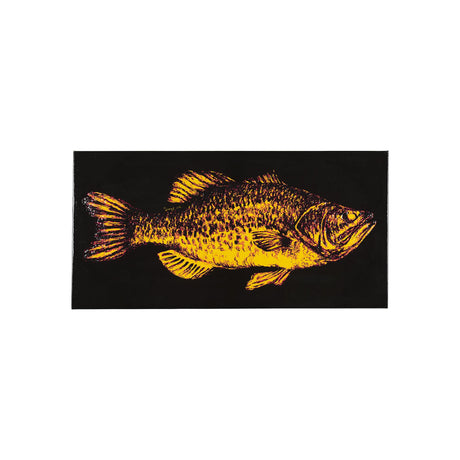 Largemouth Bass Orange by Mercana Studio a Hand Embellished Textured Canvas by Mercana at Eve Furniture