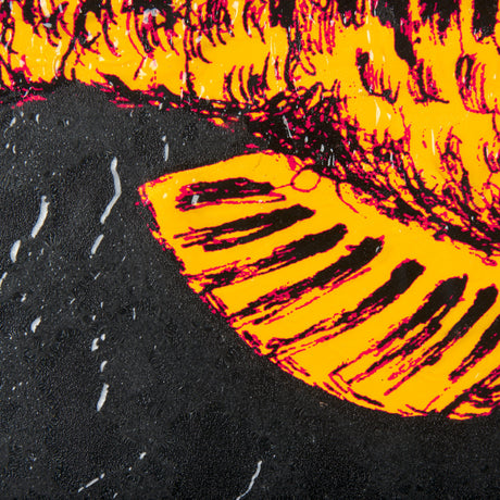 Largemouth Bass Orange by Mercana Studio a Hand Embellished Textured Framed Art Print by Mercana at Eve Furniture