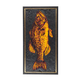 Largemouth Bass Orange by Mercana Studio a Hand Embellished Textured Framed Art Print by Mercana at Eve Furniture