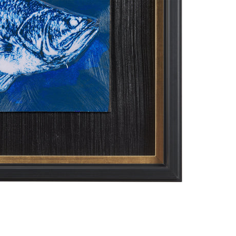 Largemouth Bass Print 4 in 1 by Mercana Studio a Hand Embellished Textured Framed Art Print by Mercana at Eve Furniture
