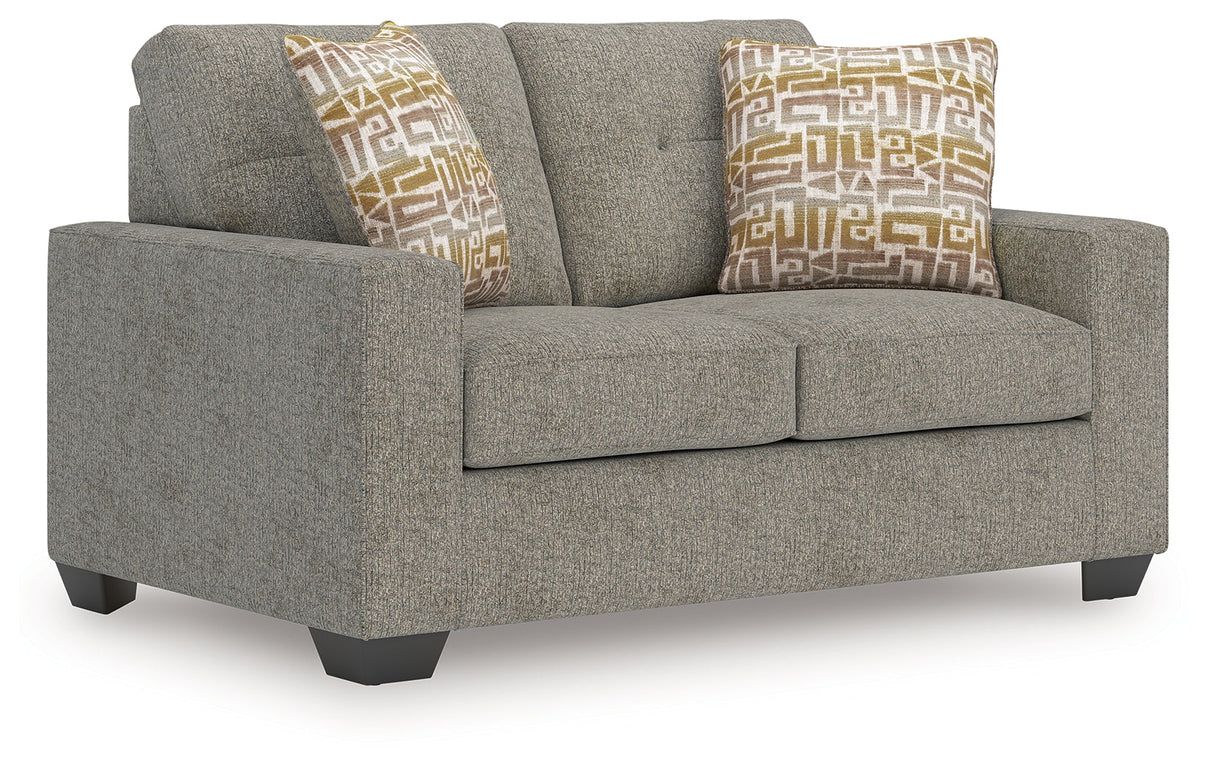 Larimer Iron Loveseat by Ashley at Eve Furniture