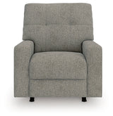 Larimer Iron Manual Recliner by Ashley at Eve Furniture