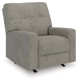 Larimer Iron Manual Recliner by Ashley at Eve Furniture