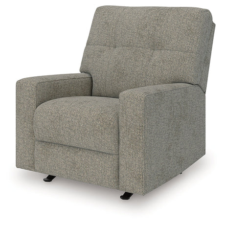 Larimer Iron Manual Recliner by Ashley at Eve Furniture
