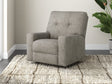 Larimer Iron Manual Recliner by Ashley at Eve Furniture