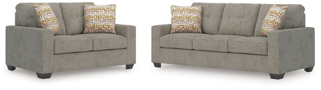Larimer Iron Sofa and Loveseat by Ashley at Eve Furniture