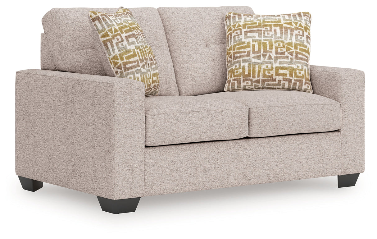 Larimer Stone Loveseat by Ashley at Eve Furniture