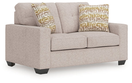 Larimer Stone Loveseat by Ashley at Eve Furniture
