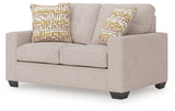 Larimer Stone Loveseat by Ashley at Eve Furniture