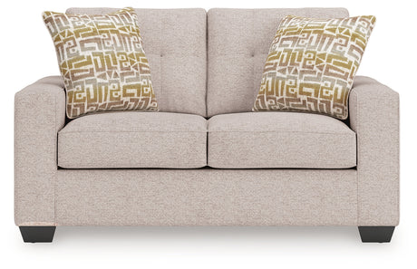 Larimer Stone Loveseat by Ashley at Eve Furniture