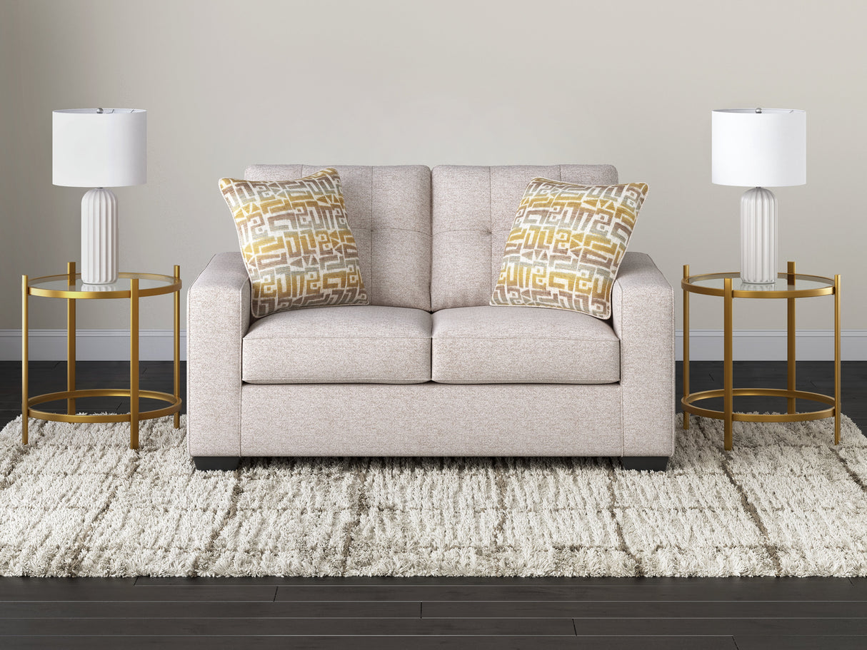 Larimer Stone Loveseat by Ashley at Eve Furniture