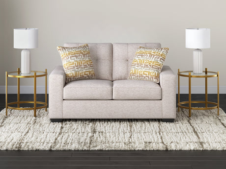 Larimer Stone Loveseat by Ashley at Eve Furniture