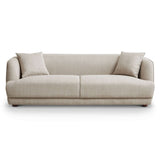 Larisa Cream Mid Century Modern Linen Sofa by Ashcroft Furniture at Eve Furniture