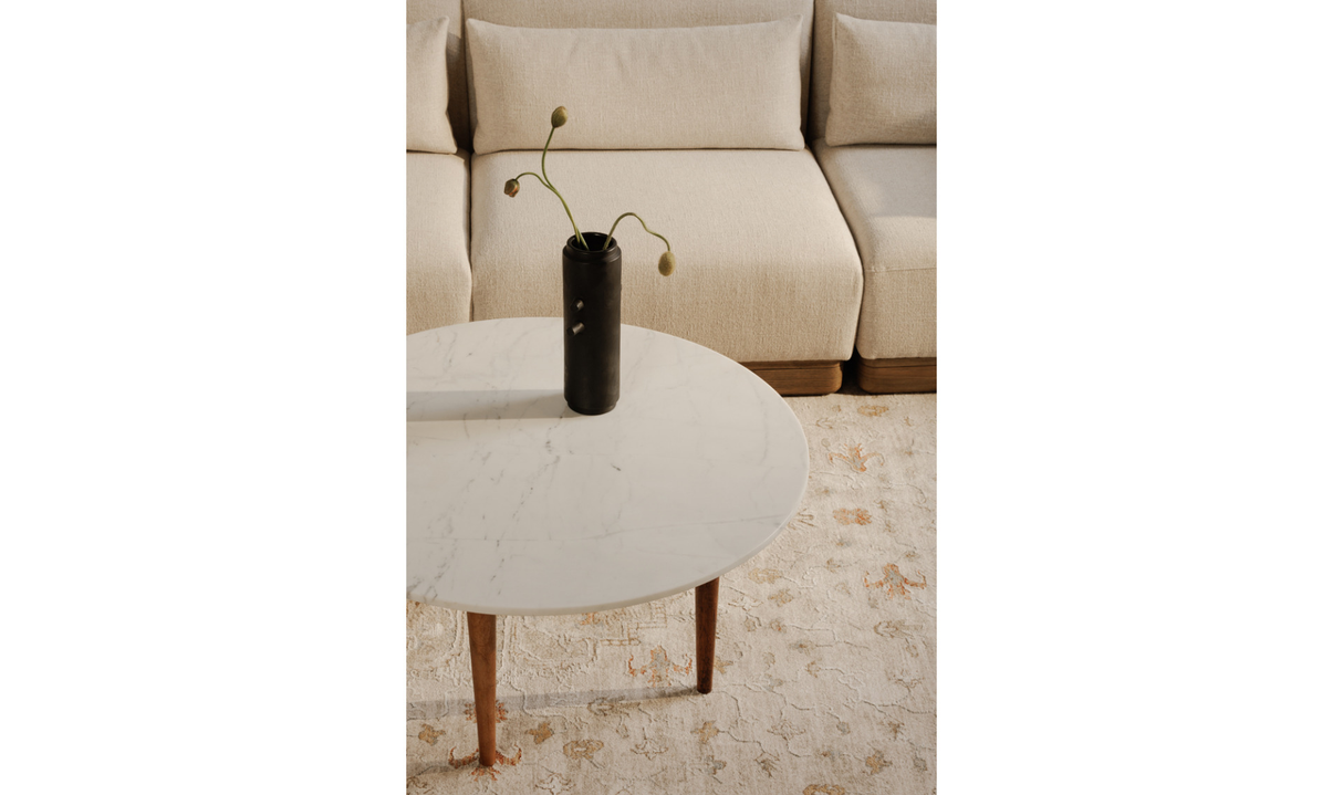 Lark Coffee Table - White Banswara by Moe's Home at Eve Furniture