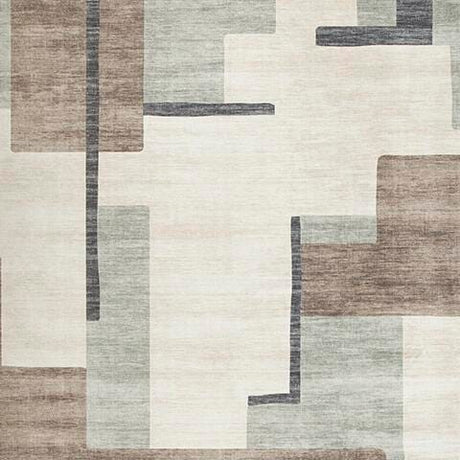 Larkport Cream/Brown/Gray Washable Large Rug by Ashley at Eve Furniture