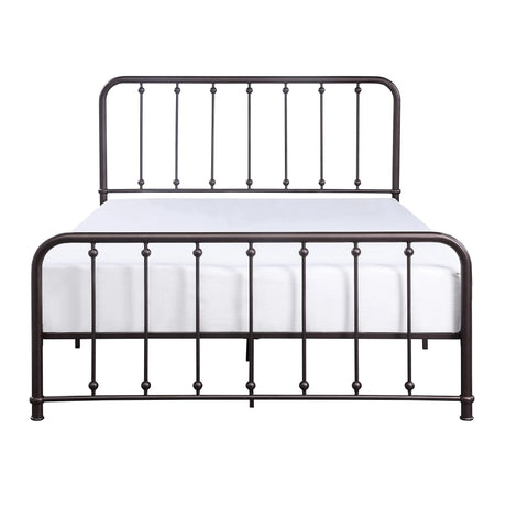 Larkspur Antique Bronze King Metal Platform Bed by Homelegance at Eve Furniture