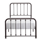 Larkspur Antique Bronze Twin Metal Platform Bed by Homelegance at Eve Furniture