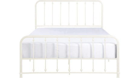 Larkspur White Full Metal Platform Bed by Homelegance at Eve Furniture