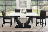 Larry Black 7-Piece Counter Height Set