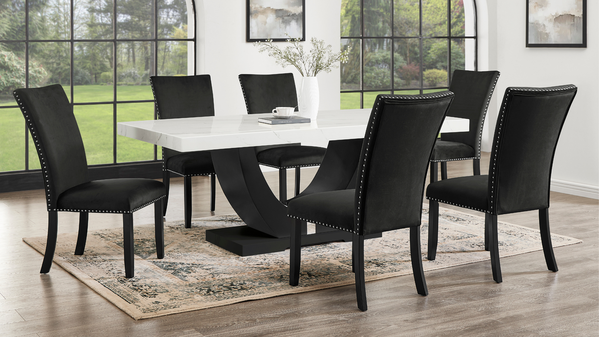 Larry Black Dining Room Set by New Era Innovations at Eve Furniture