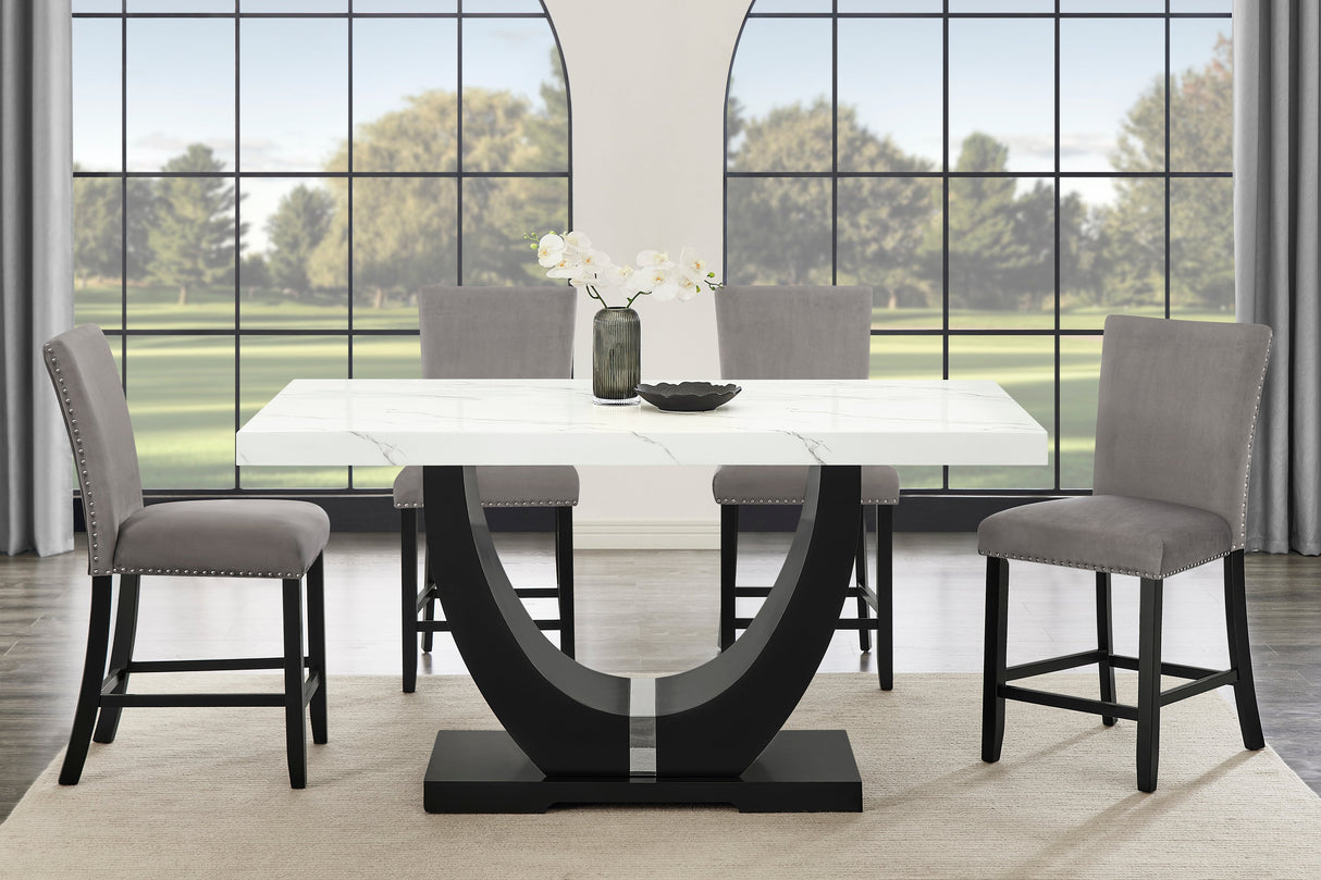 Larry Grey 7-Piece Counter Height Set