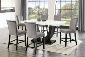 Larry Grey 7-Piece Counter Height Set by New Era Innovations at Eve Furniture