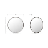 Lars Chrome Mirror by Moe's Home at Eve Furniture