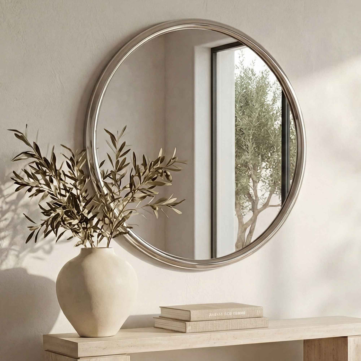 Lars Chrome Mirror by Moe's Home at Eve Furniture