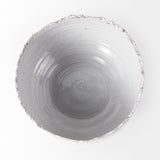 Larsen 13L x 13W White Ceramic Large Decorative Bowl by Mercana at Eve Furniture