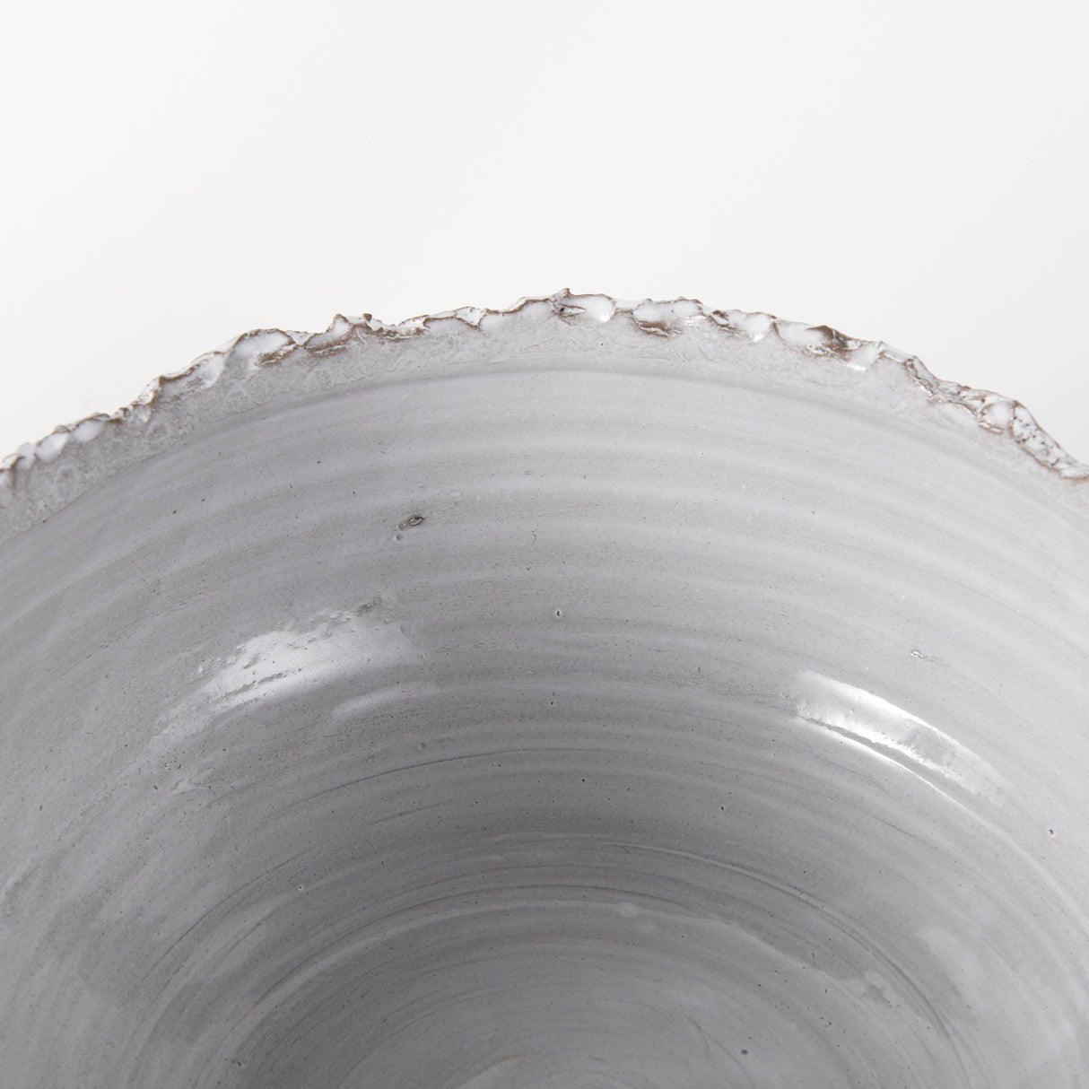 Larsen 13L x 13W White Ceramic Large Decorative Bowl by Mercana at Eve Furniture