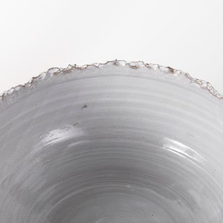 Larsen 13L x 13W White Ceramic Large Decorative Bowl by Mercana at Eve Furniture