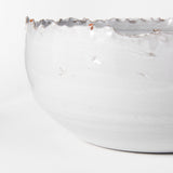 Larsen 13L x 13W White Ceramic Large Decorative Bowl by Mercana at Eve Furniture