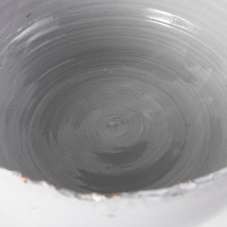 Larsen White Ceramic Large Decorative Bowl by Mercana at Eve Furniture