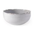 Larsen White Ceramic Large Decorative Bowl by Mercana at Eve Furniture