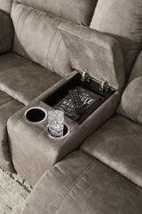 Larseview Fossil Manual Reclining Sofa & Loveseat by Ashley at Eve Furniture