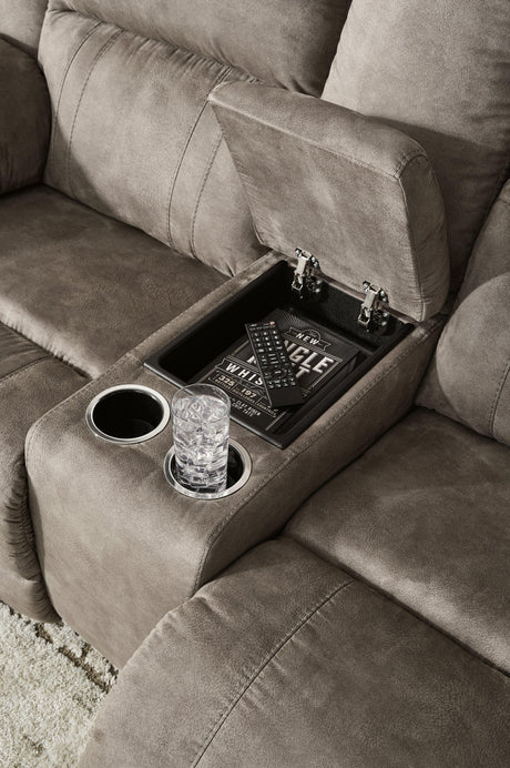 Larseview Fossil Manual Reclining Sofa & Loveseat by Ashley at Eve Furniture