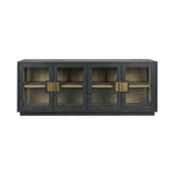 Larson 4 Door Cabinet - Carbon Black by Classic Home at Eve Furniture