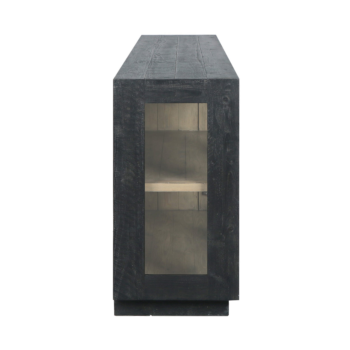 Larson 4 Door Cabinet - Carbon Black by Classic Home at Eve Furniture