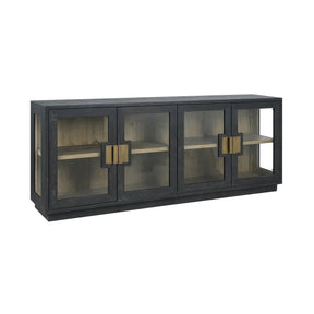 Larson Carbon Black 4 Door Cabinet by Classic Home at Eve Furniture